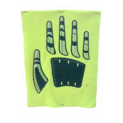 China Washable patch logo tpr glove accessory custom brand sonic welding bonding fabric for sale