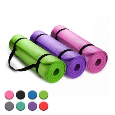 China Custom Printed Eco-Friendly Matt Manufacturer Wholesale Gymnastics Fitness NBR Pilates Yoga Exercise Design Yoga Mat for sale