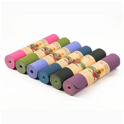 China Wholesale High Density Eco-Friendly Custom Printed Yoga Mat Manufacturer Rubber Tape Gym Yoga Mat Fitness Design Yoga Exercise for sale