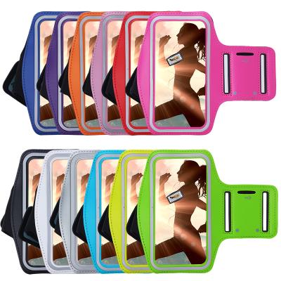 China Waterproof Neoprene Armband Sports Waterproof Neoprene Mobile Phone Arm Bag Running Armband Cell Phone Arm Case for sale