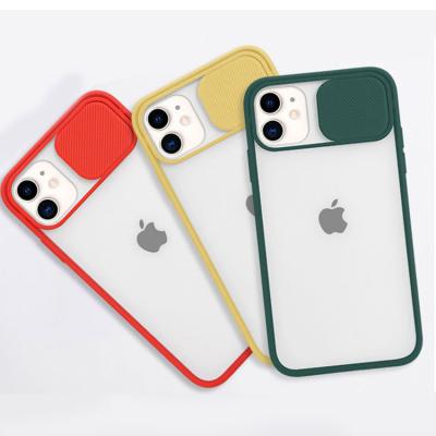 China Multi Colors Mobile Phone Case Matte Shockproof Transparent Tpu Camera Anti-fall Protective Phone Cover for sale