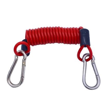 China Retractable tool hanging rope with spring hook and buckle is used for scaffold tool hanging rope for sale