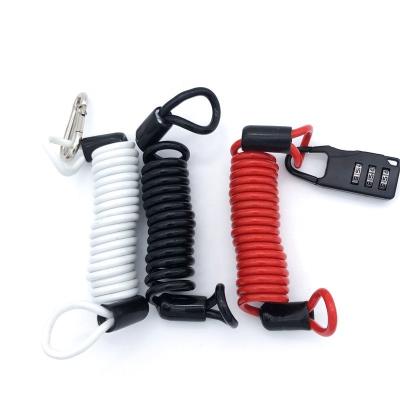 China Anti-Theft Rope for Spring Reminder,3.0 MM Motorcycle Bike ATV Scooter Disc Lock Security Reminder Cable Tool for sale