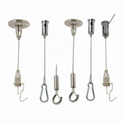 China Suspended Ceiling Safety Hanging Steel Wire Rope with Adjuster Hook for Led Panel hanging for sale