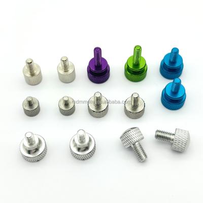 China Anodizado de aluminio Cnc de mecanizado de piezas de aeronaves de tornillo a medida de mecanizado de fijaciones tornillos de pulgar en venta