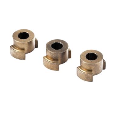 Chine Exigences du client MIM4605 Parties de métallurgie sur mesure en poudre Brass Bushing Bronze Bush Brass Flange à vendre