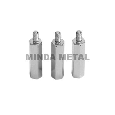 China 4Axis Aircraft Aluminum CNC Turning Parts Column Standoff for sale