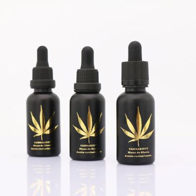 China Serum Cosmetic High Quality Oil Essence Custom Logo Printing 10ml 30ml Dropper Amber Black Glass Bottle for sale