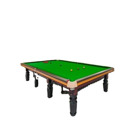 China Chinese style snooker billiards factory direct sales pocket cowhide billiards solid wood pool table cheap standard home commercial club use bar for sale