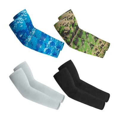 China Breathable Cycling Arm Sleeves Logo Cooling Sunscreen Outdoor Sports Arm Sleeve Custom Silk Hand Cover UV for sale