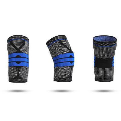 China Polyester & Elastic Cotton Plastic Compression Sports Knee Support Brace Kneepad Made in China for sale