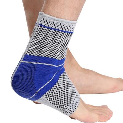 China Pain Relief Support Nylon Protector Pressurized Silicone Sport Ankle Guard Protection for sale