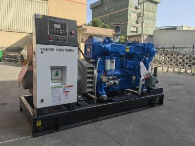 China 154 kW Marine Dieselgenerator mit Meerwasserbereiter für kontinuierliche Notstromversorgung zu verkaufen