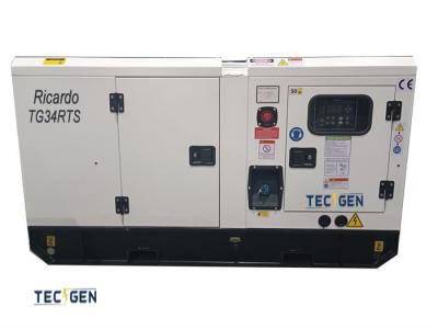 China Generador diesel Ricardo 31kVA motor diesel Ricardo ZH4102D generador silencioso cerrado en venta