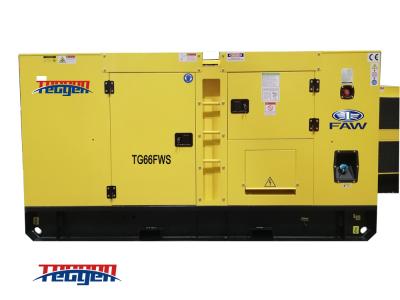 China Generador diesel Fawde de 60 kVA, generador silencioso de 3 fases con techo insonorizado en venta