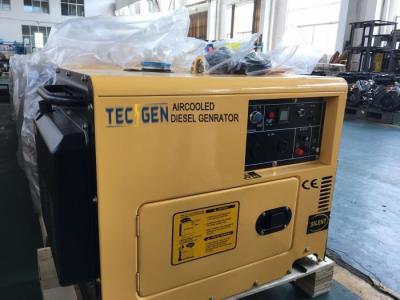 China Un generador silencioso portátil de un solo cilindro, generador diesel súper silencioso de 5,5 kW, refrigerado por aire en venta