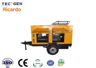 China 100kW Mobile Trailer Generator Ricardo Generator Set With Two Wheel Trailer For Easy Moveable for sale