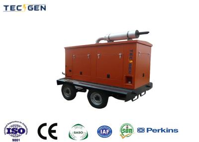 China Generador de remolque móvil de 80 kW Generadores diesel de Perkins con rueda para ser remolcados por automóviles en venta