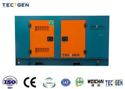 China Standby 39kW Silent weichai Dieselgenerator Genset mit mehrfarbiger Schalldichtung zu verkaufen