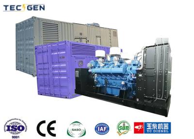 중국 Container silent 1000kW genset Yuchai diesel generators with 6 Cylinder V type diesel engine 판매용