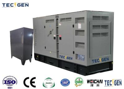 Κίνα Standby 344kVA silent genset Weichai diesel generators with soundproof canopy for outdoor use προς πώληση