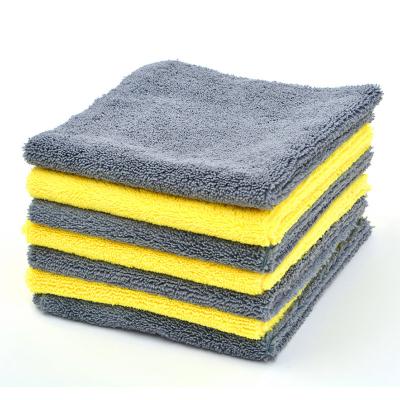 China Fashion Premium Quality 40cm*40cm Warp Knitted Long Pile Microfiber Car Wash Towel For Cleaning for sale