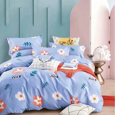 China Cheap and beautiful simple bedding set for boys and girls bed sheet cartoon for sale