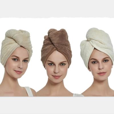 China Anti-Frizz 2018 Lightweight Super Water-absorbent Newest Design Professional Custom Made Anti-Frizz Super Absorbent Quick Drying Micro Fiber Hairdressing Towel Wrap Turban for sale