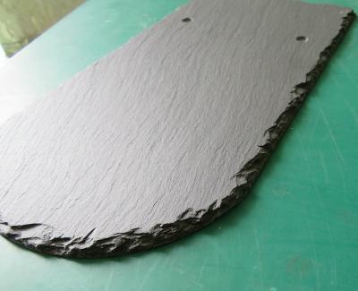 China EUROPEAN Slate Roofing Tile Rectangle 300x150mm High Calcium Gray Round Edge for sale