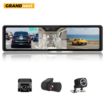 China De dubbele Achteruitkijkspiegel Carplay van de Lens Volledige HD 4.3inch 1080P Auto DVR Te koop