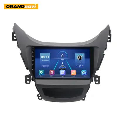 China Android 10.0 Car radio audio dvd player for Hyundai elantra 2011-2013 Car Android Built-in GPS navigation 4+64GB for sale