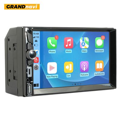 Cina 7 pollici Multimedia Auto Stereo Auto DVD Player MP5 CarPlay Video 2 Din con Mirror Link GPS Navigation in vendita