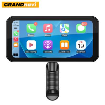 China GRANDnavi 6.25Inch For Motorcycle Portable Navigation Device Waterproof IPX7 Linux System BT DVR Android Auto CarPlay for sale