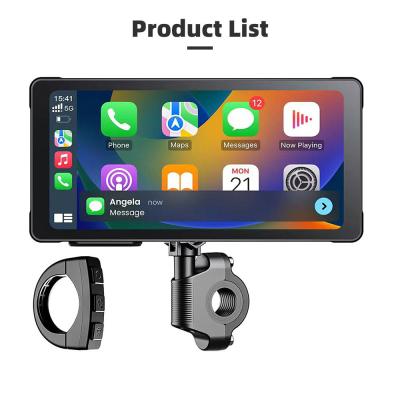 China GRANDnavi For Motorcycle 5.5inch Portable CarPlay Monitor Navigation Device Multimedia Waterproof Level IP66 for sale