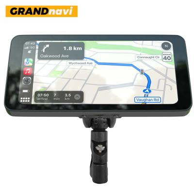 Chine 6.3 pouces Motorcycle CarPlay Android Affichage de navigation automatique Double BT Musique étanche Enregistrement en boucle pour la moto à vendre