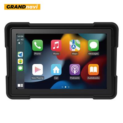 China GRANDnavi 5.28 inch Motorcycle CarPlay Android Auto Navigation Display Dual BT Muziek Waterdicht Te koop