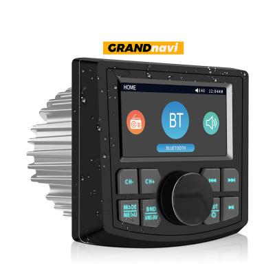 China IPX5 Marine Rev Cam Radio Para Barco RV ATV SUV, USB BT Marine Audio Multimedia Aux na EQ à venda