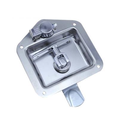 China Cabinets Polished Recessed Stainless Steel T Handle Tool Box Locks And Latches for sale