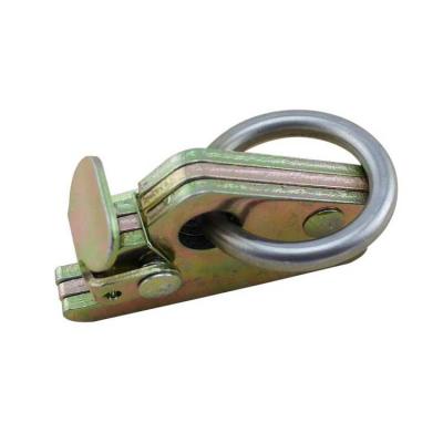 China 6000 Pound Steel Truck E Track Rail Hook , E Track With O Ring for sale