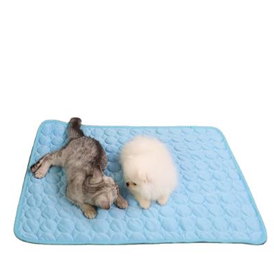 China Travel Amazon Hot Selling Dog Bed Cooling Cold Pad for Cats and Dogs Summer Pet Cool Mat Pet Cooling Mat for sale