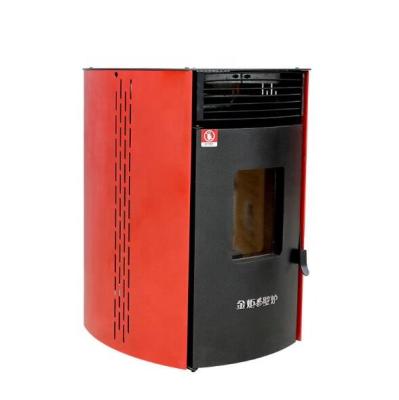 China Biomass Pellet Heater Real Fire Fireplace Heater Eclectic Indoor Hot Air Stove Heating Furnace for sale