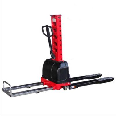 China Garment Shops Semi-electric Self Lifting Forklift / Self Lifting Stacker for sale