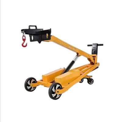 China Garment shops portable multifunctional crane with fork / forklift suitable for small cargo loading and unloading from trucks for sale