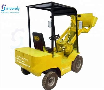 China New style energy saving and environmental friendly electric with Front Wheelloader Loader, electric forklift 0.15m3 for sale