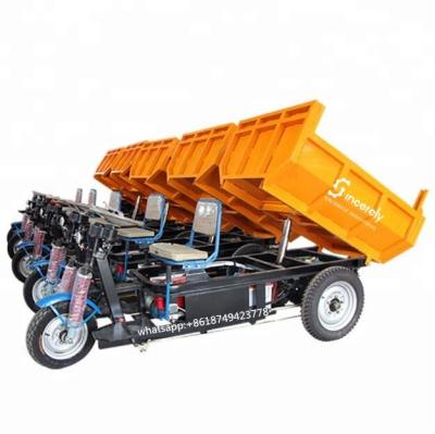 China Excellent Quality Cargo Dumper Tricycle With Hydraulic Durable Mini Electric Dumper for sale