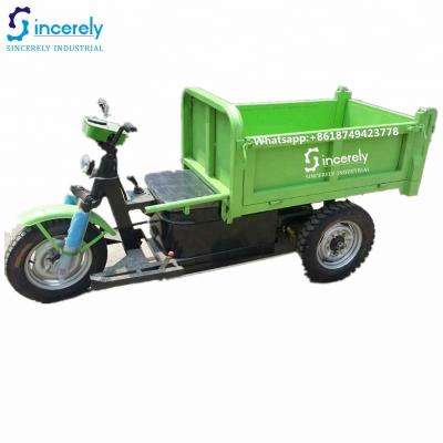 China 1ton cargo loading capacity mini diesel tricycle/three wheel dump tricycle/small truck for mine for sale