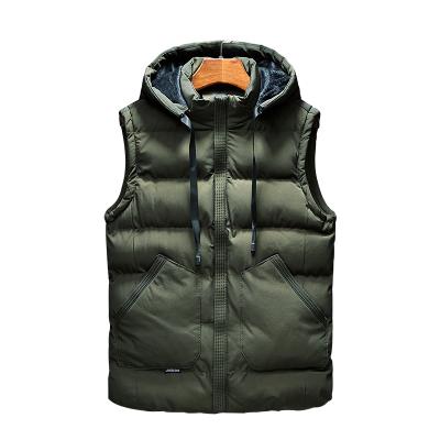 China Hot Selling High Quality Anti-wrinkle Extra Thick Soft Men's Quilted Down Stripper Vest For Men Padded Vest Men for sale