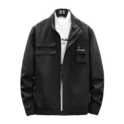 China OEM Waterproof Custom Logo Mens PU Leather Jacket Man Bomber Jackets Men for sale