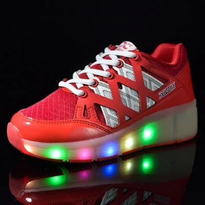 China Durable wholesale kids roller skate shoes led outsole for boys and girls for sale