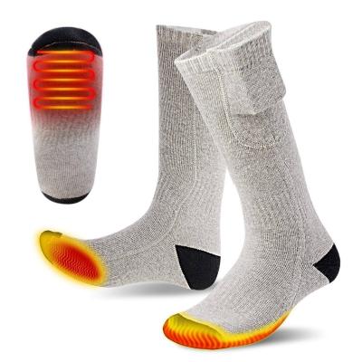 China High Quality Breathable Amazon USB Powered Mens Womens Winter Breathable Heated Socks TH13101 for sale